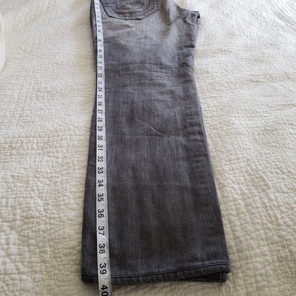 True Religion Mens Geno Grey Denim Jeans Size 32 - Picture 14 of 15